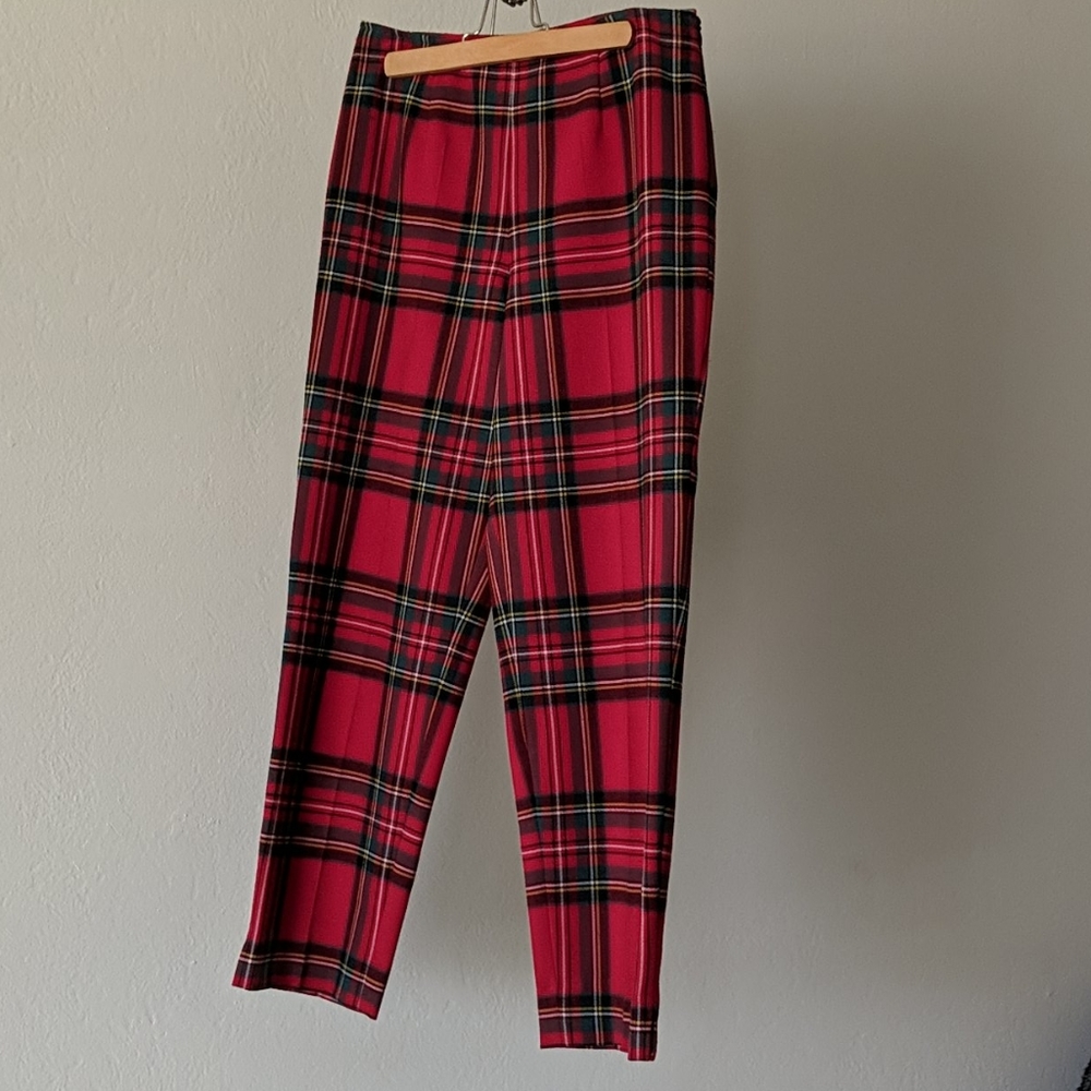 Boston Proper plaid ankle pant